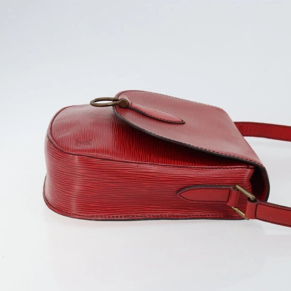 LOUIS VUITTON Epi Saint Cloud GM Shoulder Bag Red M52197 LV Auth BA6120 - Picture 4 of 15